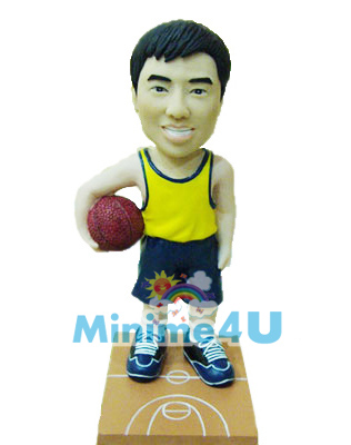 Basketball style mini me doll