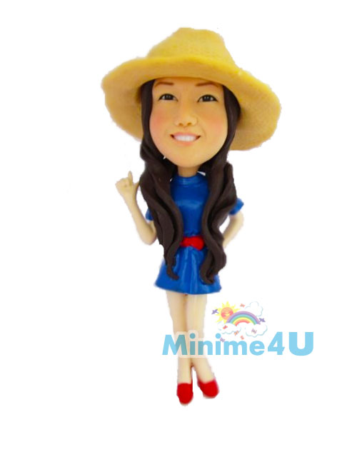 straw hat cute girl