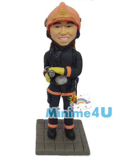 fire fighter figurine template