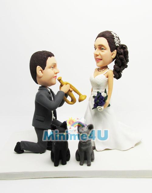 marry me theme cake topper
