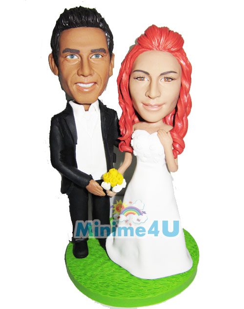 just married wedding cake topper